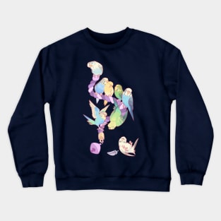 Budgie bunch grape froyo flavored Crewneck Sweatshirt